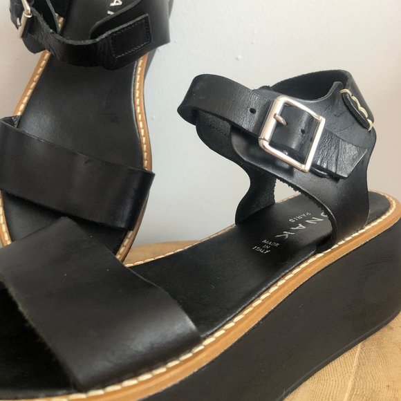 Jonak Paris Black Platform Sandals - Picture 3 of 6